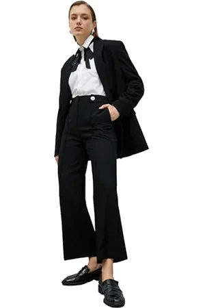 Koton Women Pocket Detail Wide Leg Trousers
