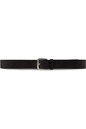 Armani Exchange Herren Gürtel mit Logo-Print Belt, Black, 36