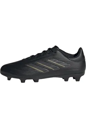 adidas Unisex COPA Pure II League Football Boots Firm Ground Fußballschuhe, Core Black/Carbon/Gold Metallic, 38 2/3 EU