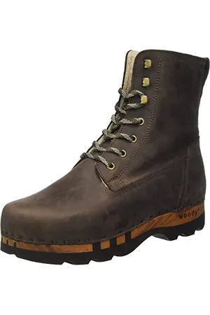 Woody Herren Pascal Halblange Stiefel, Fettleder, Kaffeebraun, 40 EU