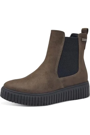 Jana Damen Stiefeletten ohne Absatz Wasserabweisend Vegan, Grün , 41 EU