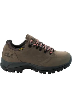 Jack Wolfskin Damen Rebellion Texapore Low W Walking-Schuh, Brown/Phantom, 35.5/36 EU
