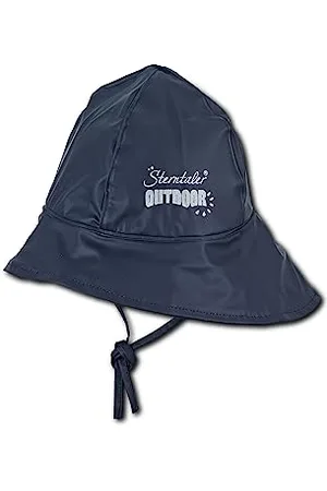 Sterntaler Regenhut uni - Kinder Südwester wasserdicht - Jungen Regenhut mit Jerseyfutter, Ohrenklappen und zum Binden - robuste Regenbekleidung mit reflektierendem Logo - , Größe 51