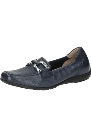 Caprice Damen Slipper aus Leder Elegant, Blau , 37 EU