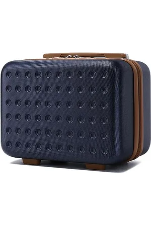 Kono Kosmetikkoffer Schminkkoffer Leicht Handgepäck Tragbar Beautycase Damen 100% ABS Make Up Koffer mit Handgriff und Reißverschluss Hartschalen 30 * 21 * 16cm