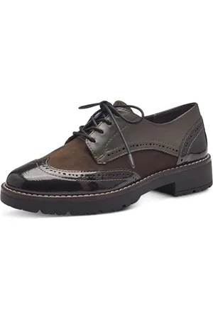 Jana Damen Schnürschuhe Elegant Vegan, Grün , 41 EU