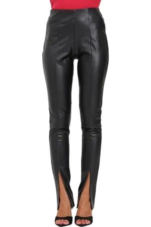 ONLY ONLPAPAYA Faux Leath Slit Legging CC OTW