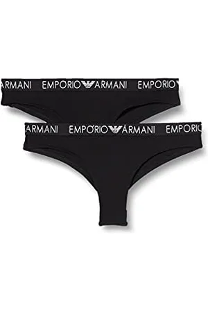 Emporio Armani Emporio Armani Damen Bi-Pack Brazilian Brief Iconic Cotton Unterwäsche, , M