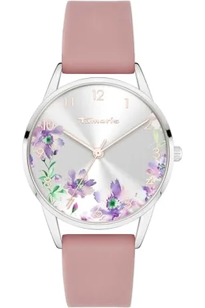 Tamaris Damen Analog Quarz Uhr mit Silikon Armband TT-0189-PQ