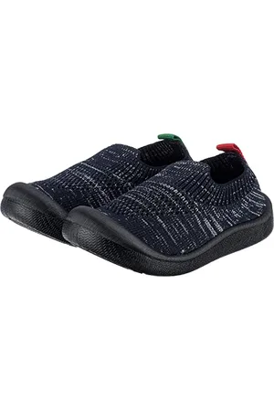 Kickers Kick Easy Hausschuh , Unisex Kinder, Marineblau, grau, 24 EU