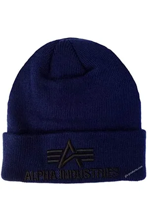 Alpha Industries Unisex 3D Strickmütze aus Acryl für Herren Beanie-Mütze, , Einheitsgröße