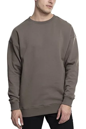 Urban classics Herren Sweat Crewneck Pullover, Army Green, XS