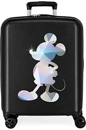 Disney 100 Special Shine Mickey Kabinenkoffer, Schwarz, 40 x 55 x 20 cm, starres ABS, integriertes TSA-Schloss, 38,4 l, 2,82 kg, 4 Doppelrollen, Handgepäck