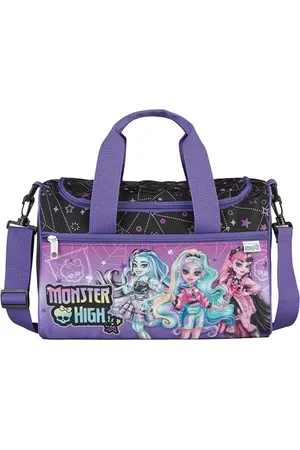 SCOOLI Monster High Sporttasche für Kinder - 23 x 35 x 16 cm - geräumiges Hauptfach - Verstellbarer Schultergurt - Zubehör für die Schule - Umhängetasche