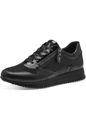 Jana Damen Sneaker flach mit Reißverschluss Vegan, , 37 EU