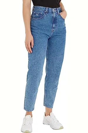 Tommy Hilfiger Damen Jeans Hose Mom Jeans High Waist, Blau ( Light), 29W/30L