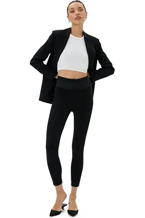 Koton Women Viscose Mix Ribbed Waist Detail Leggings