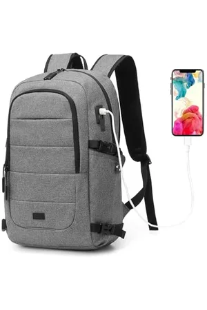 Kono Laptop-Rucksack Herren Anti-Diebstahl Laptoptasche 15,6 Zoll Schulrucksack Laptoptasche mit USB-Ladeanschluss Business Arbeit Reisen Rucksack Multifunktion Notebook Tasche Wasserdicht