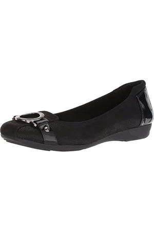 Anne Klein Damen Umeko Ballet Flat Ballerinas, Schwarz/Mehrfarbig, 40 EU