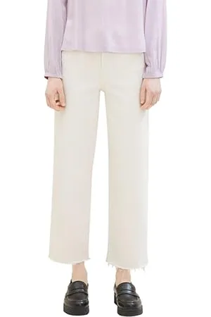 TOM TAILOR Damen Culotte Colored Jeans mit weitem Bein, , M