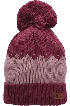 Sterntaler Mädchen GOTS Bommelmütze Umschlag Mütze, pink, 51