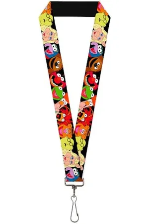 Buckle Buckle Down Damen Lanyard-1.0"-Muppets Faces Black Schlüsselanhänger, , Einheitsgröße