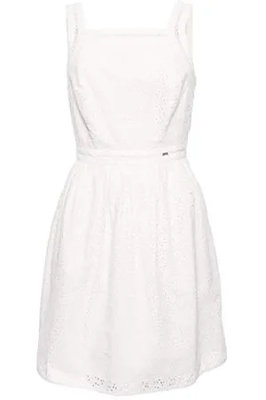 Superdry Damen Blaire Broderie Dress Kleid, , S (Herstellergröße:10)
