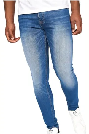 Crosshatch Herren Slim Jeans, Barbeck/Stone Wash, 36W / 34L
