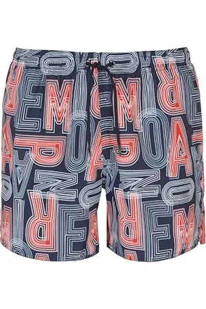 Emporio Armani Herren Macro Logo Boxer Swim Trunks, , 54