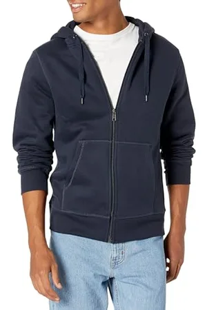 Amazon Herren Fleece-Kapuzenpulli mit durchgehendem Reißverschluss (erhältlich in den Größen Big & Tall), , L