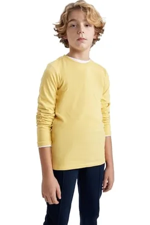 DeFacto Jungen Langarmshirt - Modische Langarmshirts T-Shirts und Longsleeve für Kinder - Stilvolle Jungen Langarmshirts