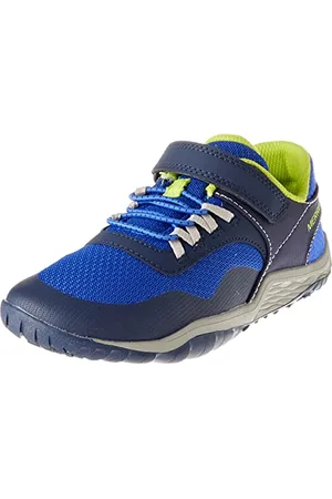Merrell Trail Glove 7 A/C Sneaker, Blue/Lime, 29 EU
