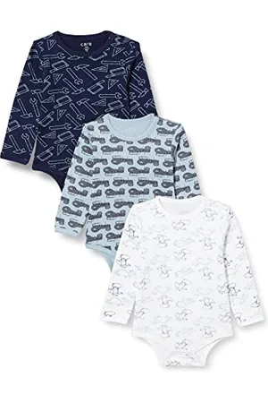 CARE LABEL Baby Body Langarm aus 100% Baumwolle (3er Pack)
