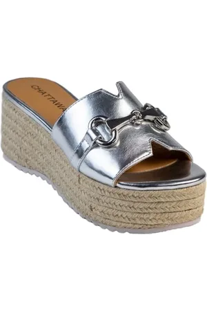 Chattawak Damen 18hchloesilber 37 Sandale mit Absatz, , EU