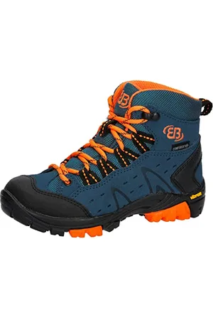 BRUTTING Mount Bona High Kids Trekking-& Wanderstiefel, Petrol/orange, 41 EU