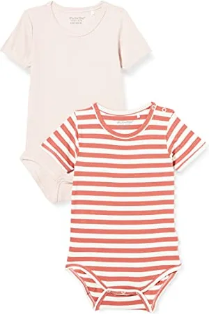 Minymo Unisex Baby Body SS (2-pack) Baby- und Kleinkind T-Shirt-Satz, 92