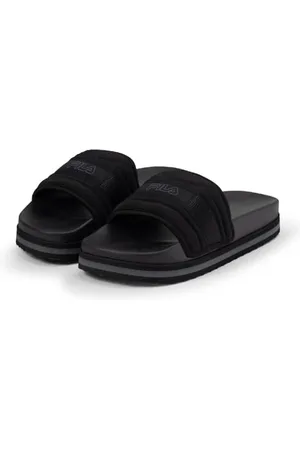 Fila Damen Morro Bay Zeppa Lounge Slipper wmn Slide Sandal, Black-Black, 40 EU