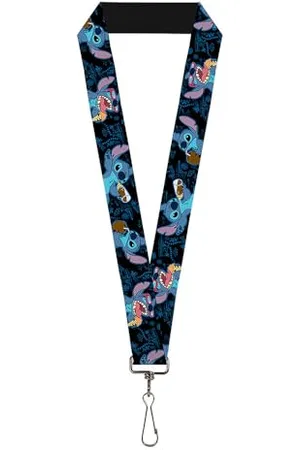 Buckle Unisex-Erwachsene Lanyard – 1.0 – Stitch Snacking Poes schwarz/blau Schlüsselanhänger, , Einheitsgröße