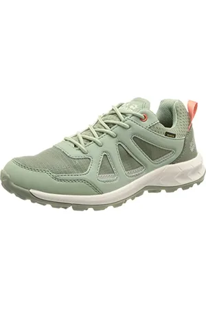 Jack Wolfskin Damen Woodland 2 Texapore Low W Sneaker, Light Green/White, 37 EU