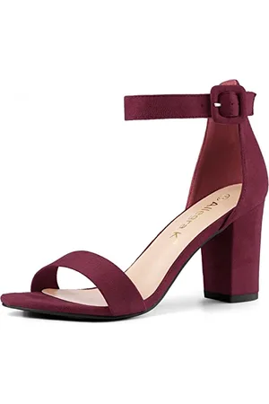 Allegra K Damen High Chunky Heel Schnalle Knöchelriemen Sandalen 41
