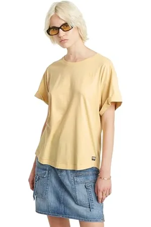 G-Star RAW Damen Rolled Up Sleeve Boyfriend Top, , XXS
