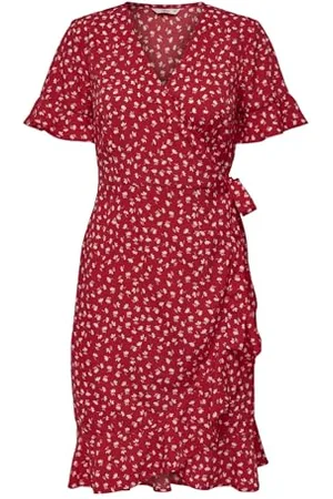 ONLY Onlolivia S/S Wrap Dress WVN Noos