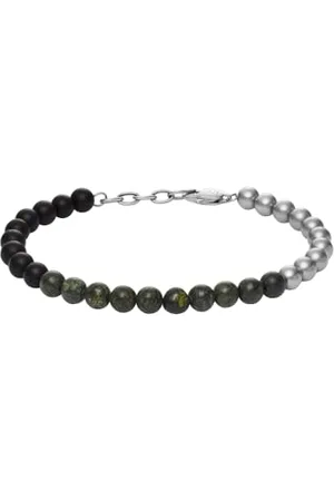 Armani Exchange Herrenarmband aus Edelstahl mit Karabinerhaken- oder Schieberverschluss, 9Lx9Wx7.2Hcm