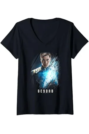 Star Trek Beyond Kirk Poster T-Shirt mit V-Ausschnitt