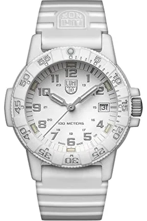 Luminox Leatherback SEA Turtle XS.0307.WO Herrenuhr 39mm - Militäruhr in Weiß mit Datumsanzeige 100m wasserdicht
