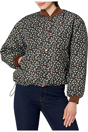 Amazon Damen Gepolsterte, kurz geschnittene Bomberjacke aus recyceltem Polyester in lockerer Passform (in Übergröße erhältlich) (Früher Amazon Aware), , XL