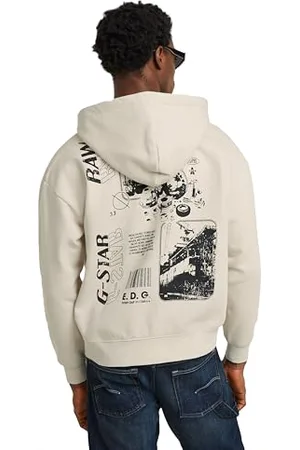 G-Star Herren Poster Back Graphic Loose Hoodie Jacke, , XL