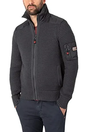 Timezone Herren Sporty Knit Jacket Strickjacke, , XXL