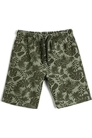 Koton Jungen Palm Printed Drawstring Shorts, , 4-5 Jahre EU