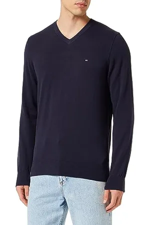 Tommy Hilfiger Herren Pullover Classic Cotton V-Ausschnitt, , XXL